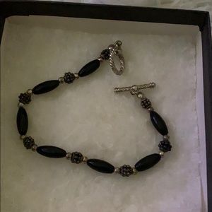 Beaded toggle bracelet